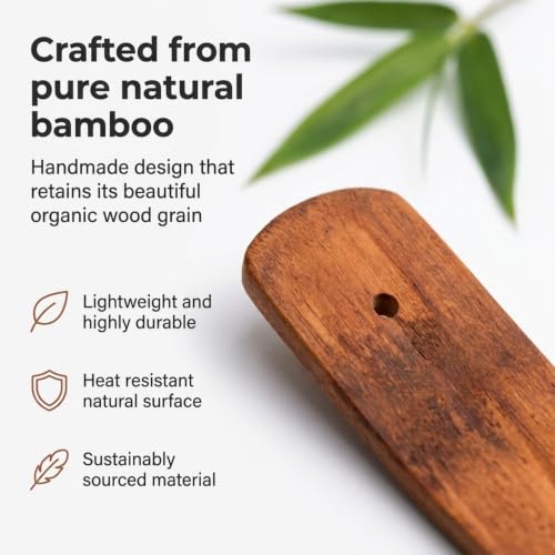 Natural Wood Incense Stick Holder for Aromatherapy - 2 Pieces