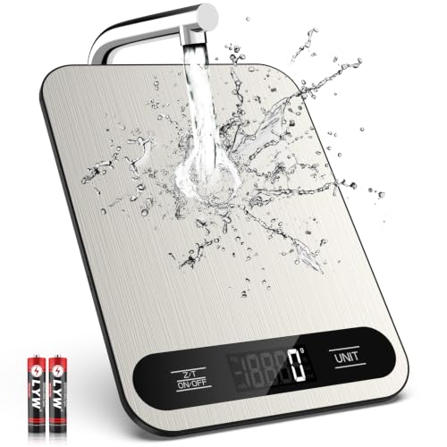 Mik-Nana Digital Kitchen Food Scale, 22lb Capacity with Tare Function