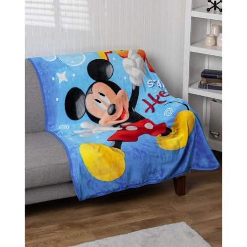 Northwest Mickey Mouse Silk Touch Throw Blanket, 46" x 60", Fun with Mickey