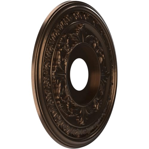 Ekena Millwork 16" Metallic Antique Brass Ceiling Medallion