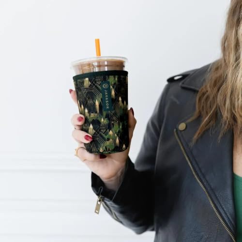Sok It JavaSok Iced Coffee & Cold Soda Cup Sleeve City Limits Medium 22-28oz
