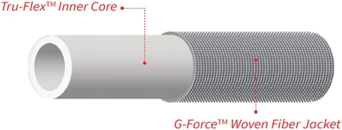 Zero-G 4001-100 Garden Hose - Lightweight, Kink-Free Design | 5/8" x 100', Gray