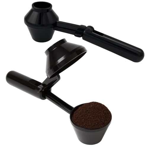 2 Pack Powder Scoop Funnel for Protein & Coffee - Durable ABS