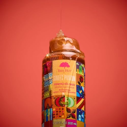 Tree Hut Sweet Punkin Foaming Body Wash, 18 Fl Oz - Moisturizing Shower Gel
