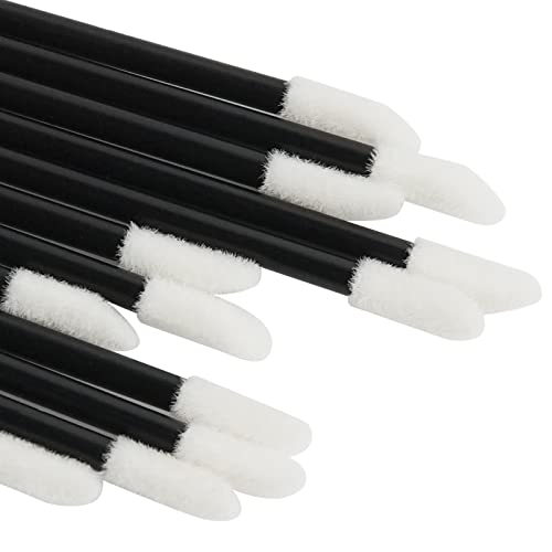 ChefBee 200PCS Black Disposable Lip Gloss Applicators Lint-Free Wands