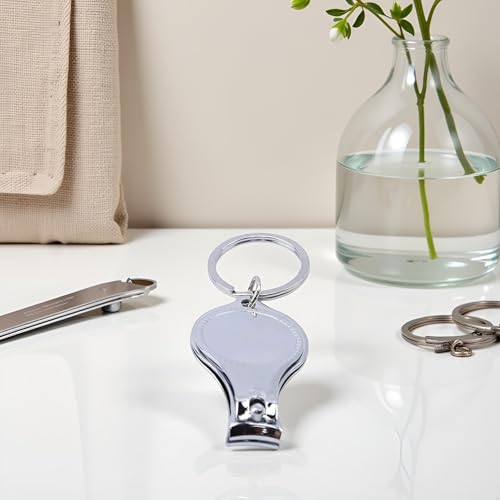 WLngtv 3-in-1 Multifunction Nail Clipper Keychain & Bottle Opener