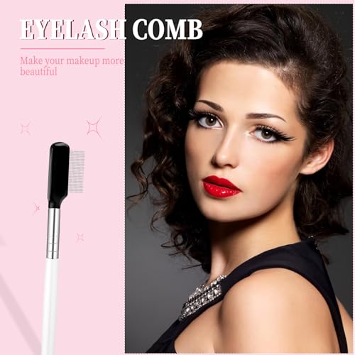 Sliverdew Metal Eyelash Comb and Separator Tool with Stainless Steel Teeth