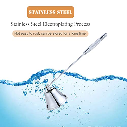 MUXSAM Stainless Steel Long Handle Candle Snuffer for Safe Flame Extinguishing
