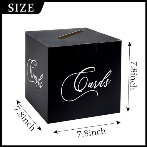 Black and White Card Box for Weddings, Birthdays & Parties