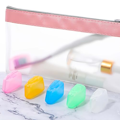 Xinjoduz 10-Pack Toothbrush Head Cover Caps for Travel, Portable Dustproof Protector