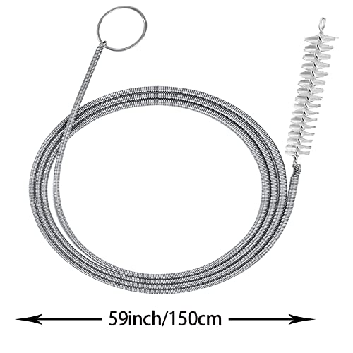 Much Hotter 155CM Flexible Drain Pipe Cleaner Brush - Long Tube Dredging Tool (Variation 1)