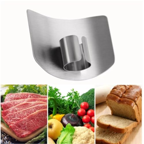 Promifun Stainless Steel Finger Guards - 4 Pcs Cutting Protectors