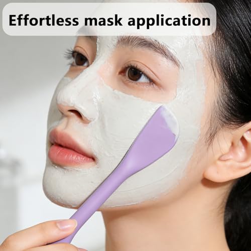 CUVUNUBY 2-in-1 Silicone Face Mask Brush and Facial Cleansing Scrubber