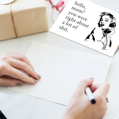 Funny Mother's Day Card for Mom - Heartfelt Gift with Retro Design