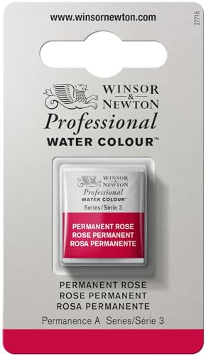 Winsor & Newton Professional Watercolor Half Pan - Permanent Rose