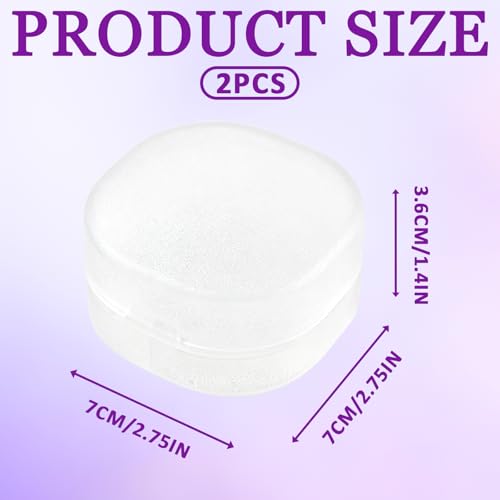 2-Pack Portable Cotton Pad Dispenser - Lightweight & Travel-Friendly Holder
