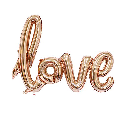 Valentine's Day Love Foil Balloons - 2 Pack Mylar Decor