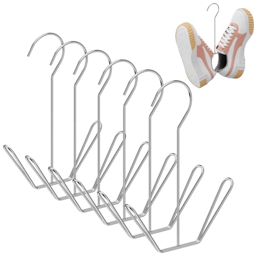 Easecos Stainless Steel Shoe Drying Rack - 6-Piece Space-Saving Organizer
