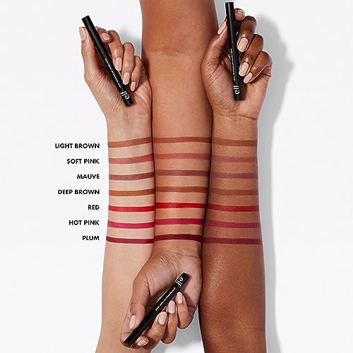 e.l.f. Love Triangle Lip Filler Liner - 2-in-1 Mauve Lip Pencil