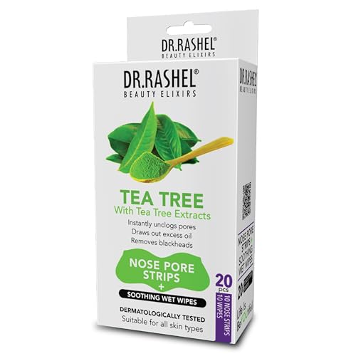 DR.RASHEL Tea Tree Nose Pore Strips and Cleansing Wipes 20 PCS