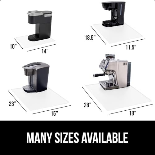 Gorilla Grip Waterproof Silicone Coffee Mat, 15x23, Heat Resistant