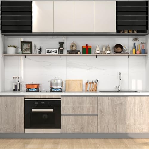 LSK 5x2 Inch Black L Bracket - 6 Pack Shelf Support, 42lb Load