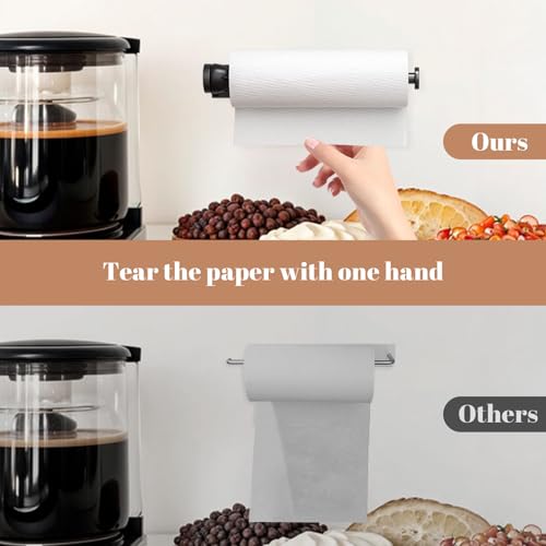 Uniqcovosa Under Cabinet Paper Towel Holder - Stainless Steel, Version 1