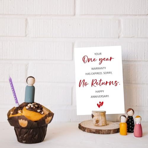 Funny 1st Anniversary Card for Husband or Wife - Hilarious Greeting