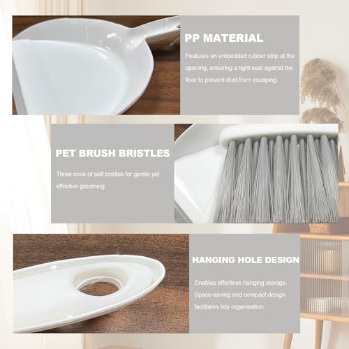 NBGYTECH Mini Broom and Dustpan Set - Portable Cleaning Solution