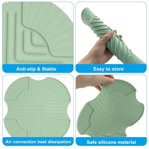 Jiozermi Silicone Trivet for Ninja Crispi Air Fryer - Heat Resistant Mat