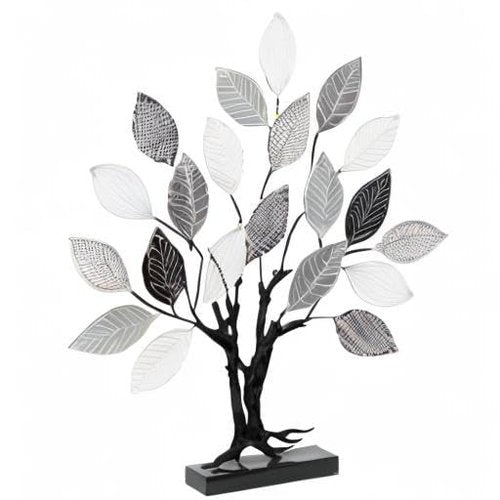 Deco 79 Metal Tree Decorative Sculpture Home Decor Statue, Accent Figurine 27" x 4" x 31", Black