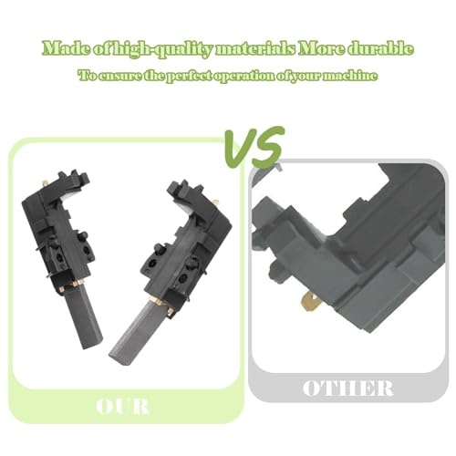 Motor Carbon Brushes for Whirlpool AWM325 AWM326 - 2 Pack