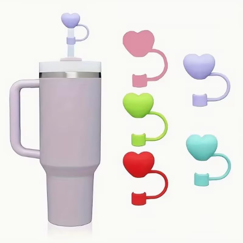 Green Heart Silicone Straw Cover for Stanley 30 & 40 Oz Cups