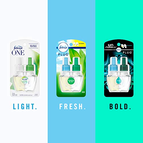 Febreze Plug in Air Freshener and Odor Fighter, Scented Oil Refill,