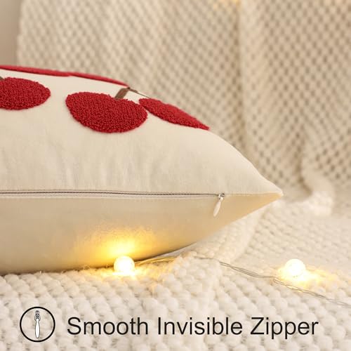 LUOYEHK Christmas Velvet Pillow Covers 18x18 Set of 2