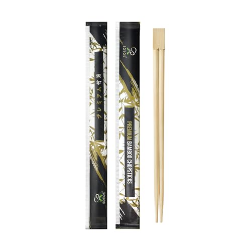 Soeos 9 Inch Premium Disposable Bamboo Chopsticks - 500 Sets