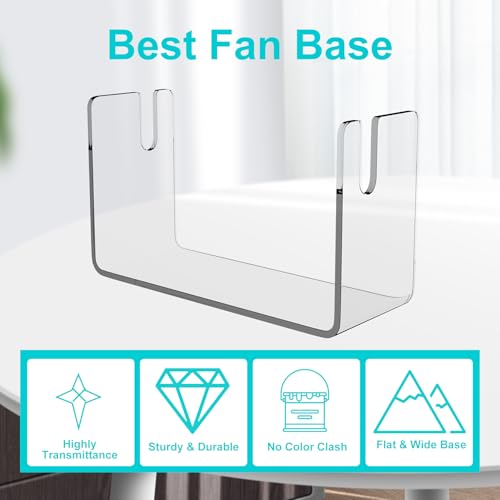 Boloyo Clear Acrylic Fan Display Stand for Traditional Handheld Fans