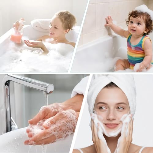 Erioctry 3-Pack 100ml Clear Plastic Foam Pump Bottles for Travel Soap
