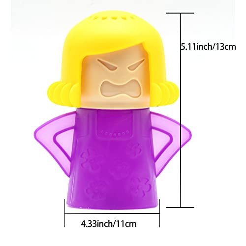 ZPCTECHGO Angry Mom Microwave Cleaner Steamer with Vinegar, Purple