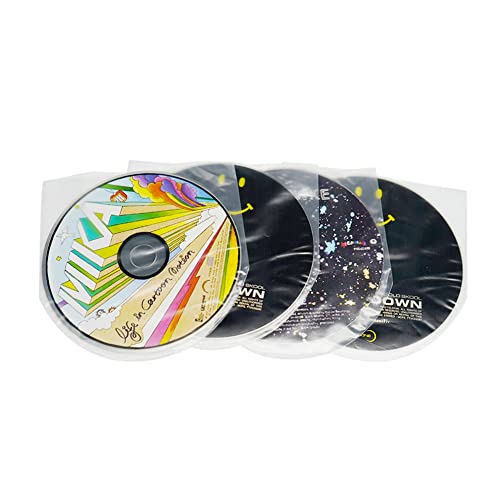 50PCS Anti-Static CD/DVD Inner Sleeves for 5-Inch Storage