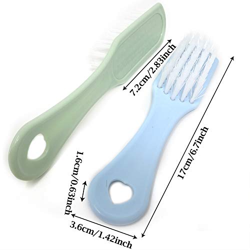 Honbay 3-Pack Shoe and Clothes Scrubbing Brushes for Cleaning