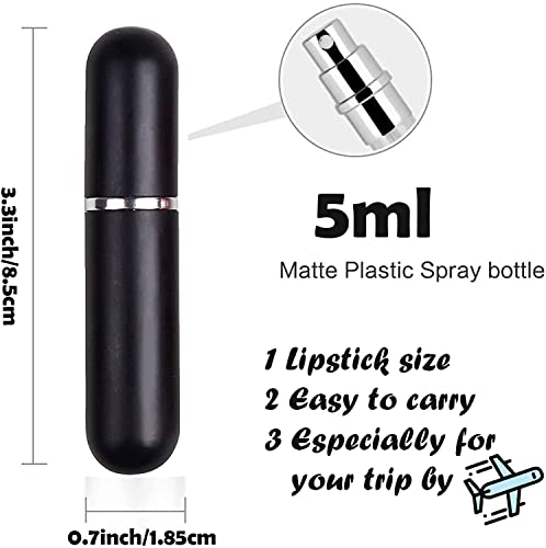 Travel Refillable Perfume Atomizer 5ml Portable Spray Bottles Set