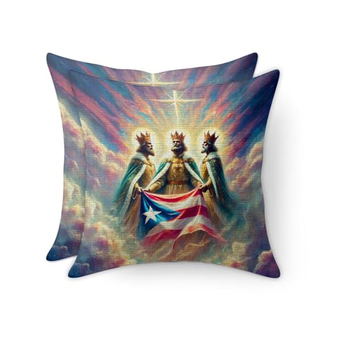 HOMETITUTE Three Kings Throw Pillow Covers 18x18 Set of 2