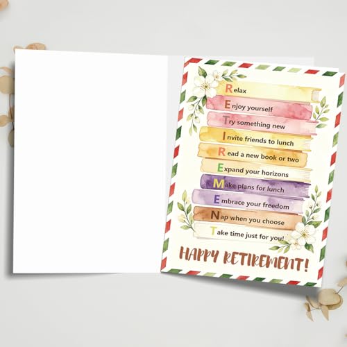 Happy Retirement Card for Teachers & Friends - 5x7