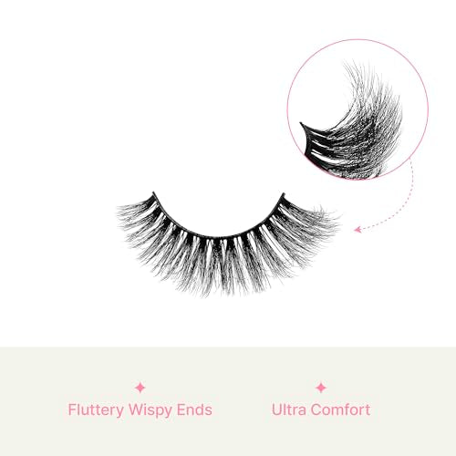 VieVie False Eyelashes Natural Faux Mink Strip Lashes 7 Pairs