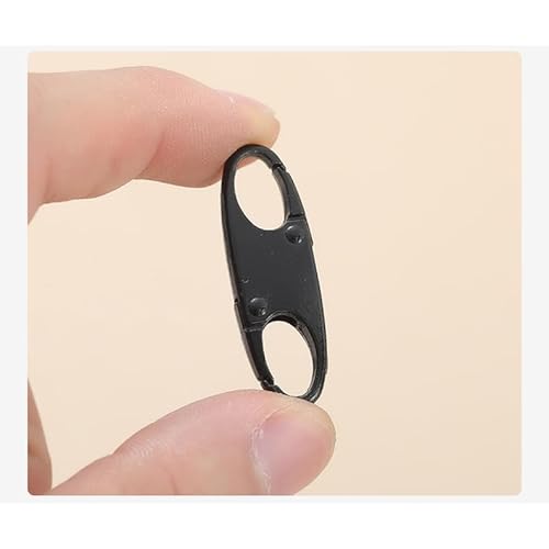 12Pcs Double Small Carabiner Clips, Zipper Pull Replacement Zipper Clip Theft Deterrent Zipper Locks Anti Theft for Backpacks Traveling Camping Suitcases