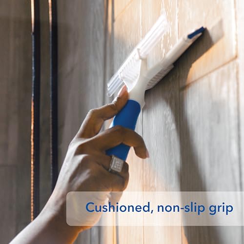 Unger 10” Glass & Tile Squeegee - 2-in-1 Bathroom Cleaner