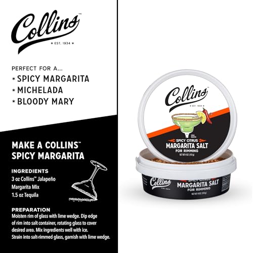 Spicy Citrus Salt Rimmer for Cocktails - 4 oz by Collins