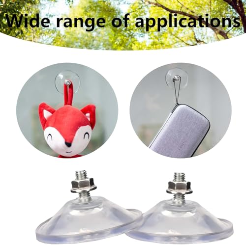Transparent Suction Cups - 6 Pcs Strong PVC Pads with Screws