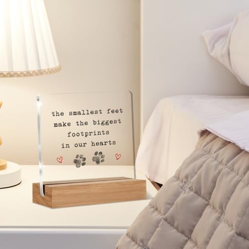 Pet Loss Sympathy Gift - 4x4 Inch Acrylic Desk Decor